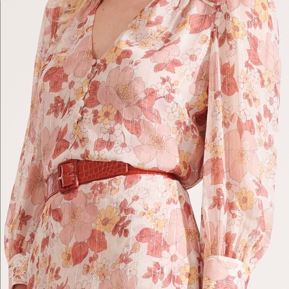 NWT $495 Veronica Beard Cybil Silk Dress - Picture 3 of 7